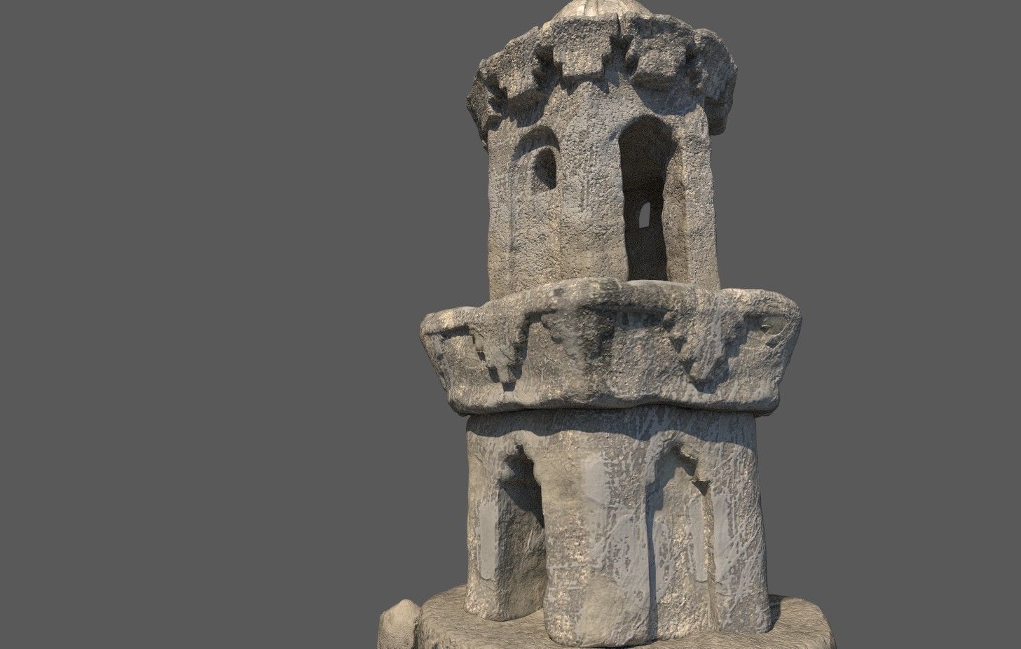 Islamic Mosque Minaret 3D model_9
