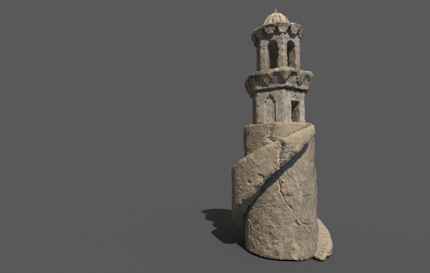 Islamic Mosque Minaret 3D model_5