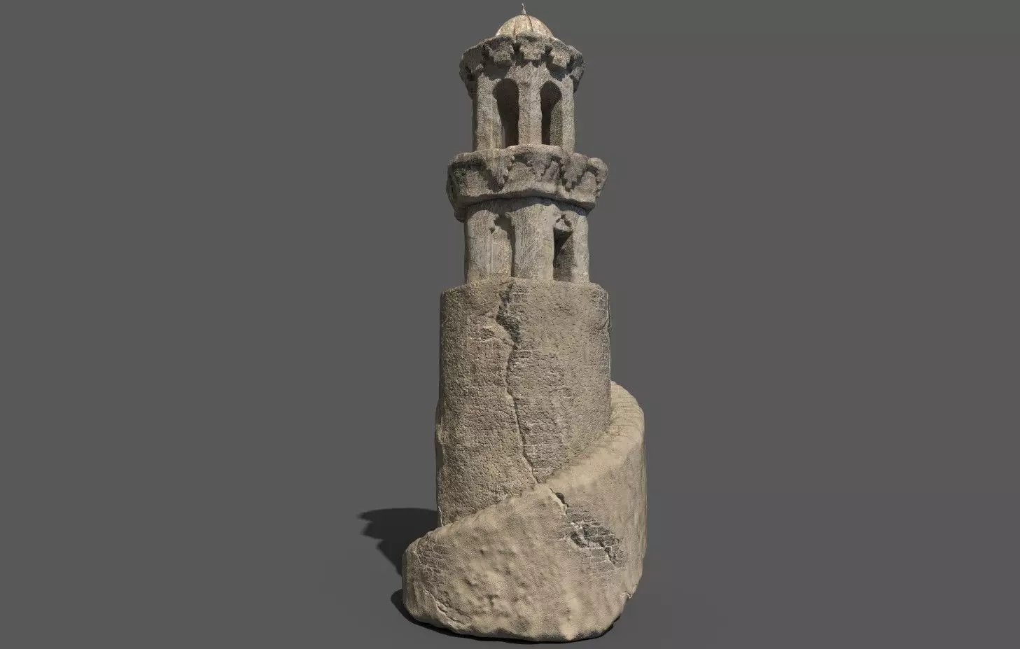 Islamic Mosque Minaret 3D model_0