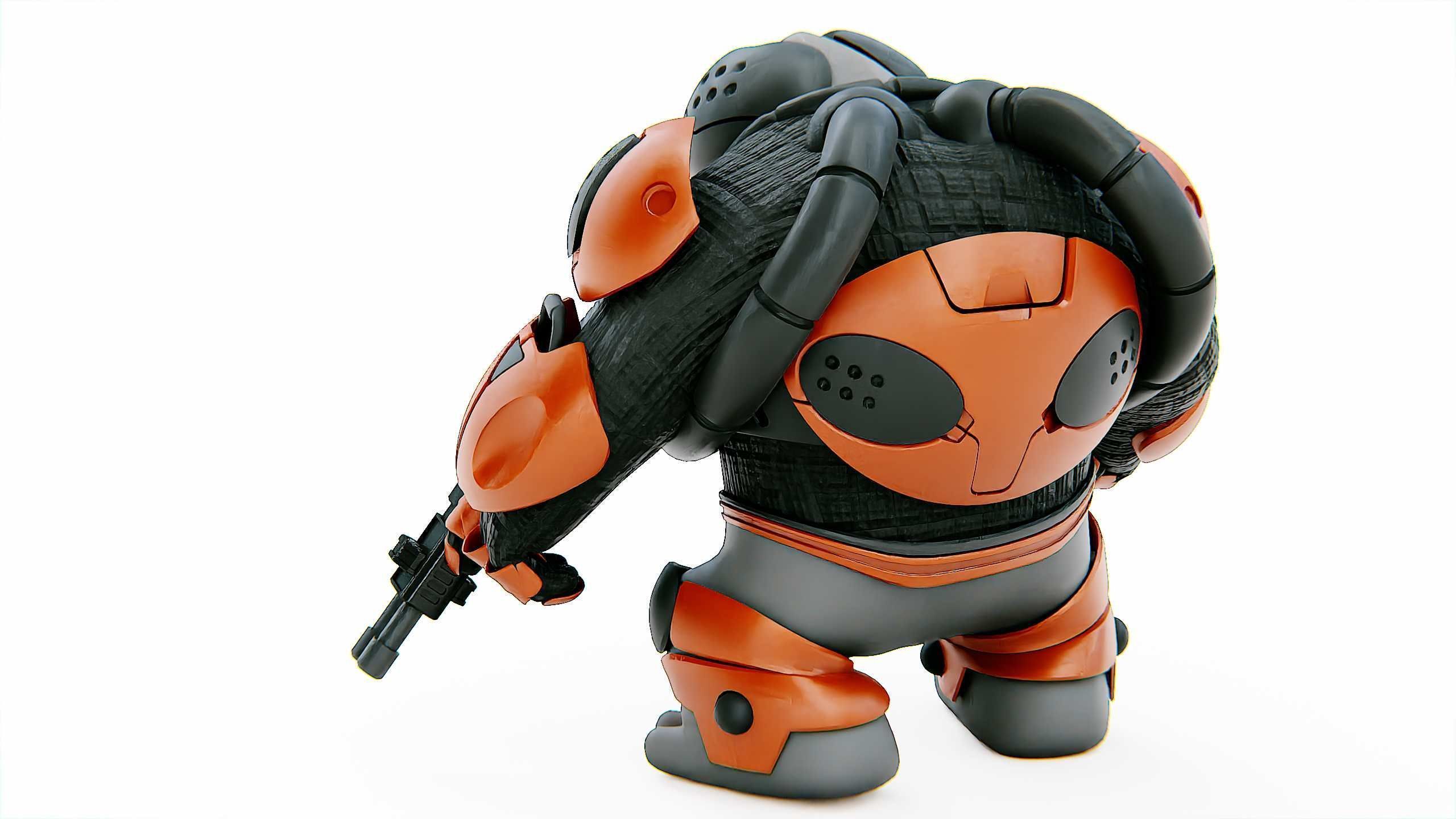 ALIEN MOBBY B-5 Rigged for Unreal Engine - Unity - MIXAMO 3D model_16