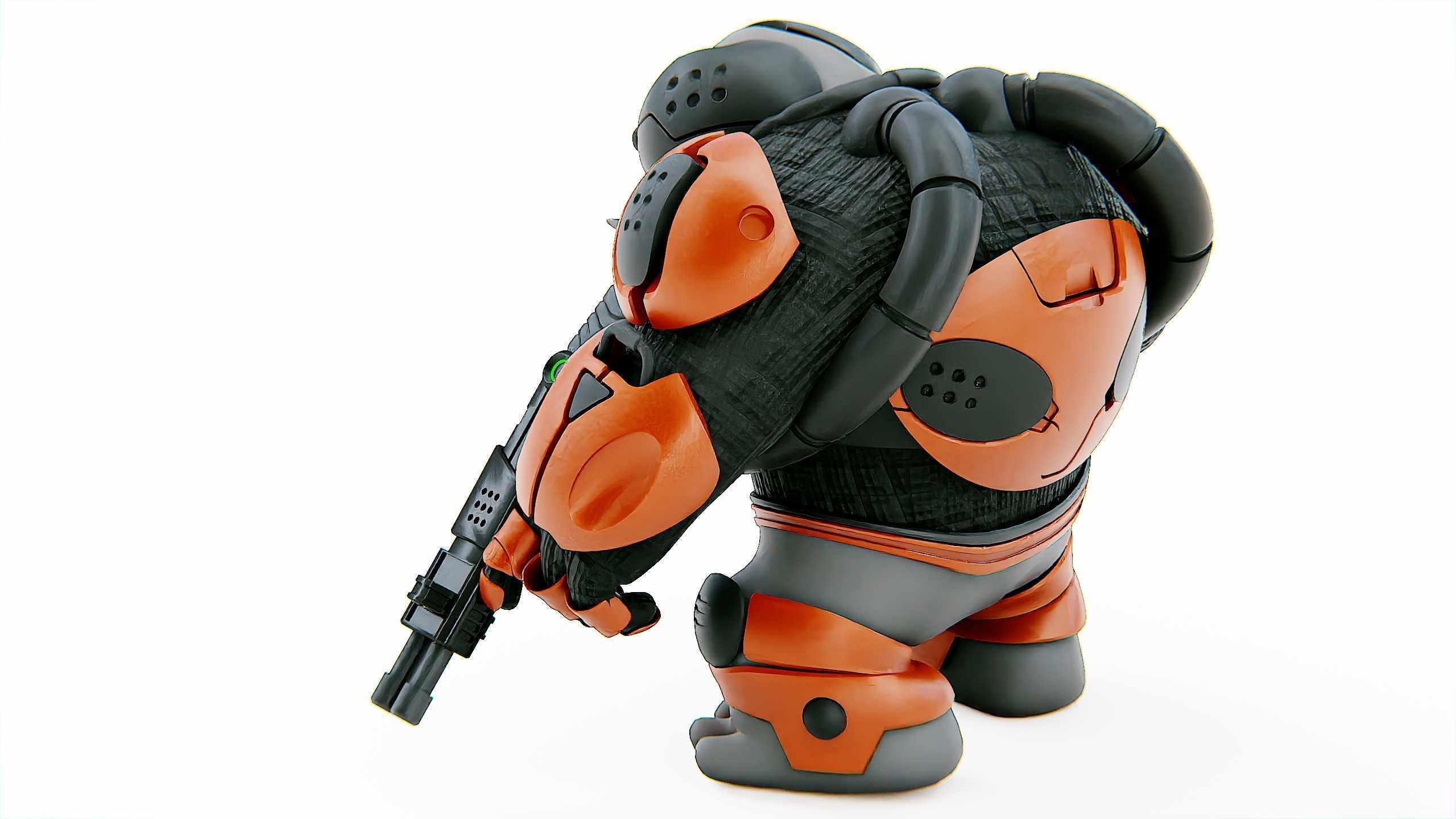 ALIEN MOBBY B-5 Rigged for Unreal Engine - Unity - MIXAMO 3D model_17