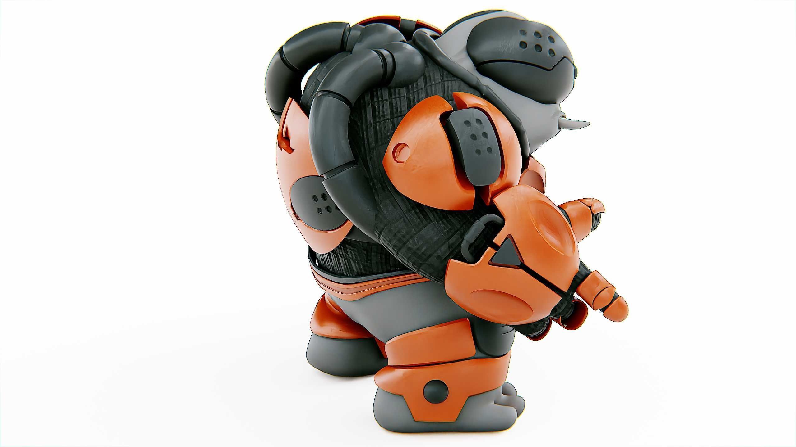 ALIEN MOBBY B-5 Rigged for Unreal Engine - Unity - MIXAMO 3D model_10