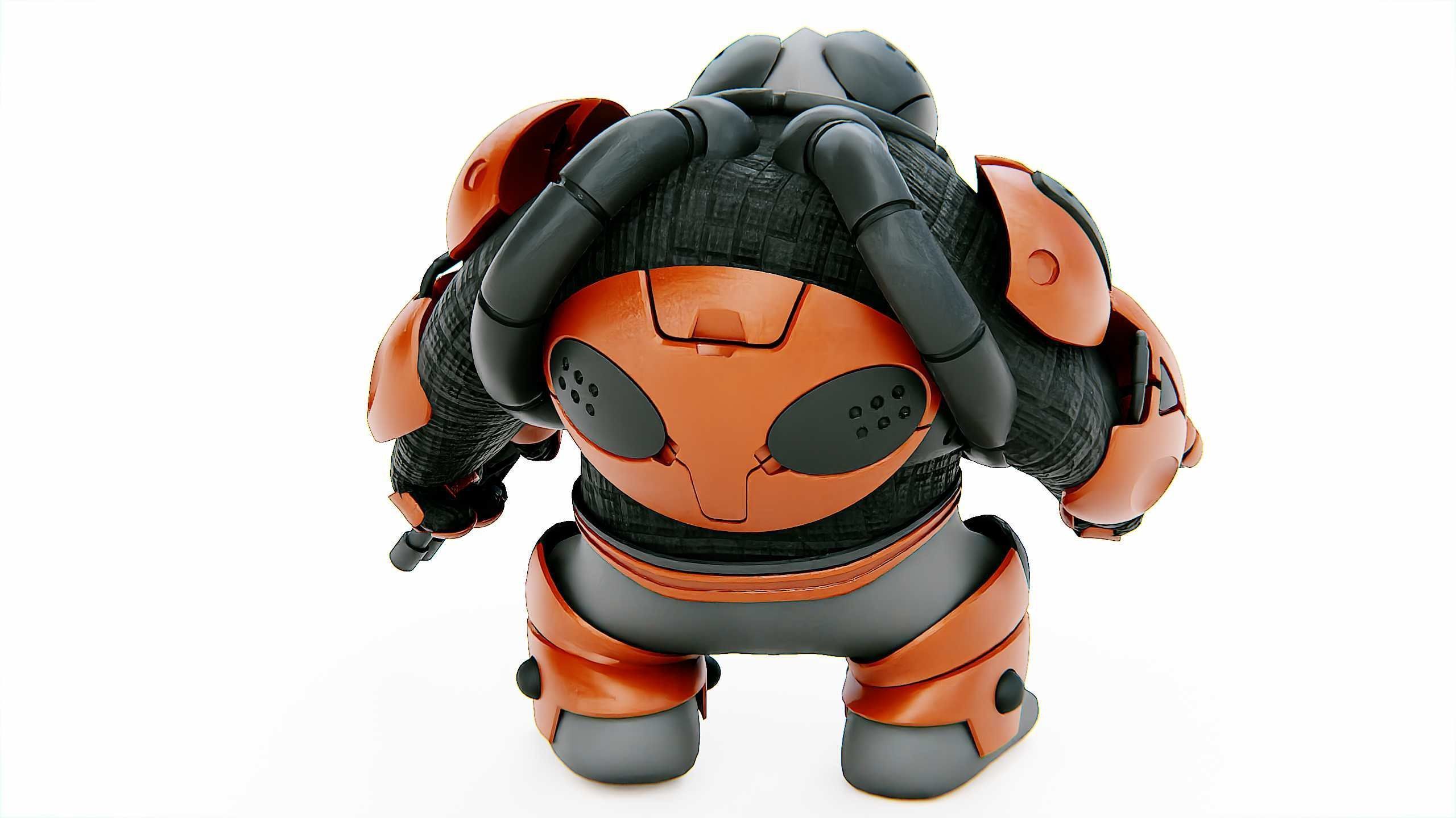 ALIEN MOBBY B-5 Rigged for Unreal Engine - Unity - MIXAMO 3D model_14