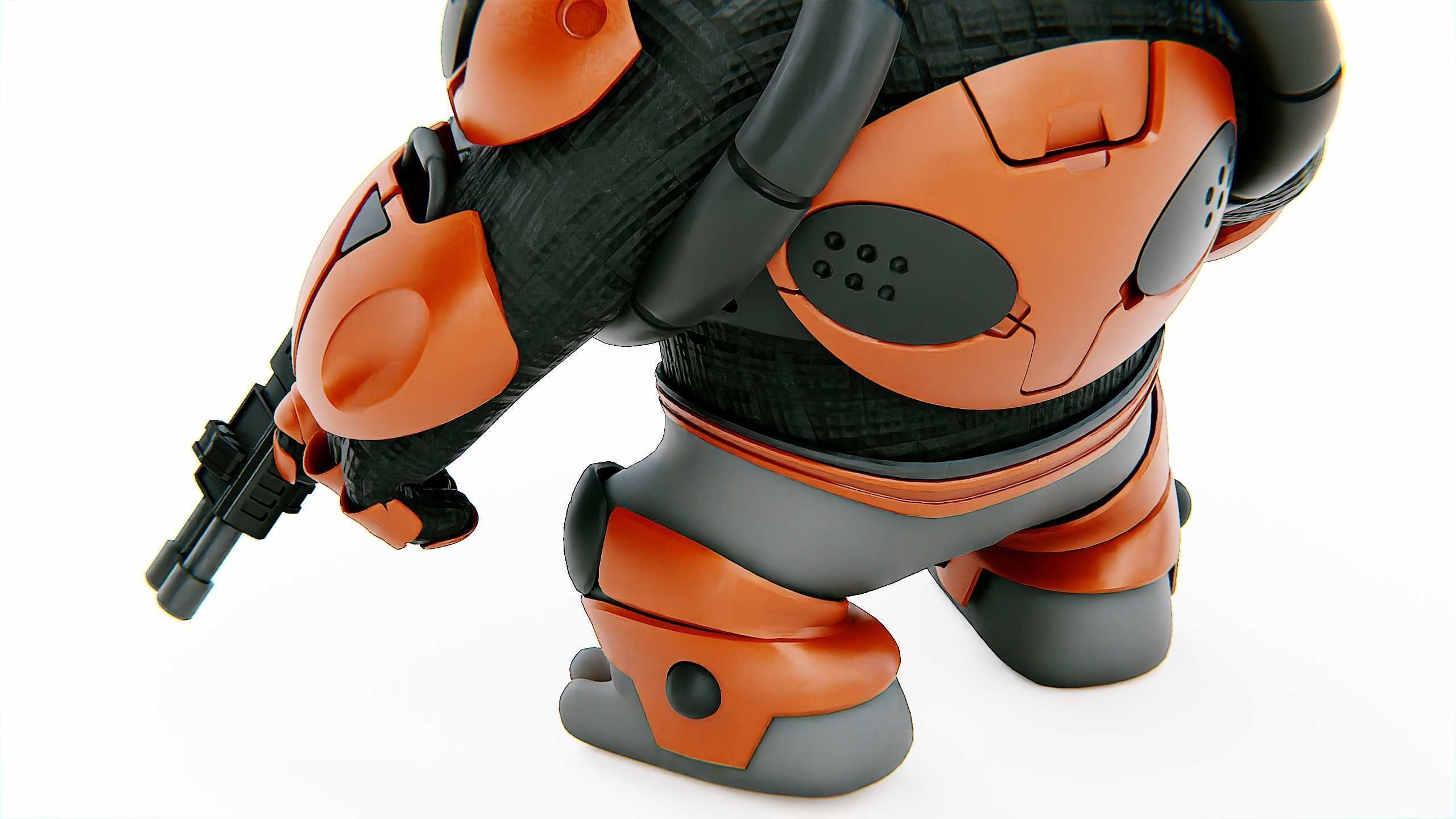 ALIEN MOBBY B-5 Rigged for Unreal Engine - Unity - MIXAMO 3D model_26