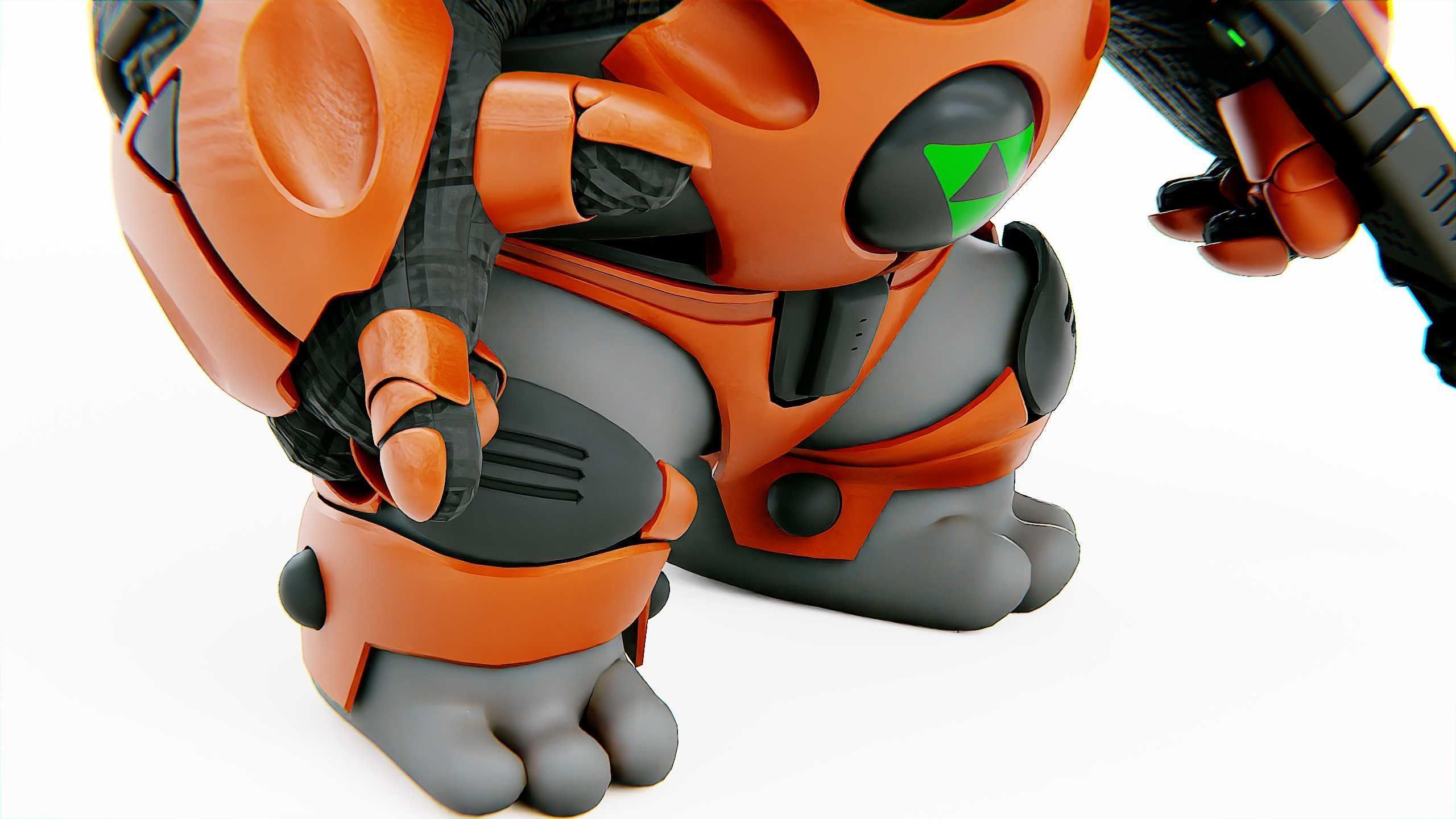 ALIEN MOBBY B-5 Rigged for Unreal Engine - Unity - MIXAMO 3D model_25