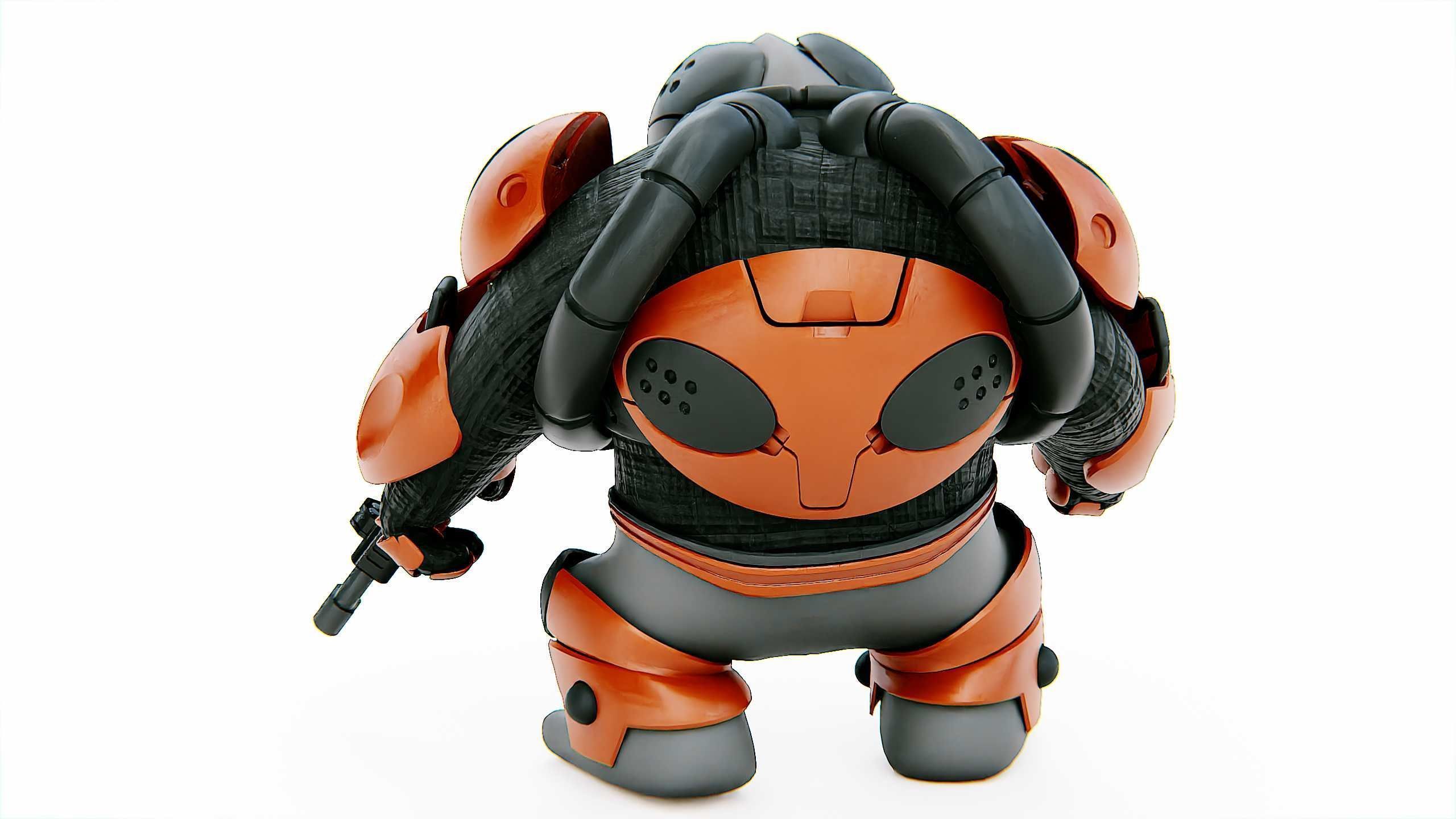 ALIEN MOBBY B-5 Rigged for Unreal Engine - Unity - MIXAMO 3D model_15