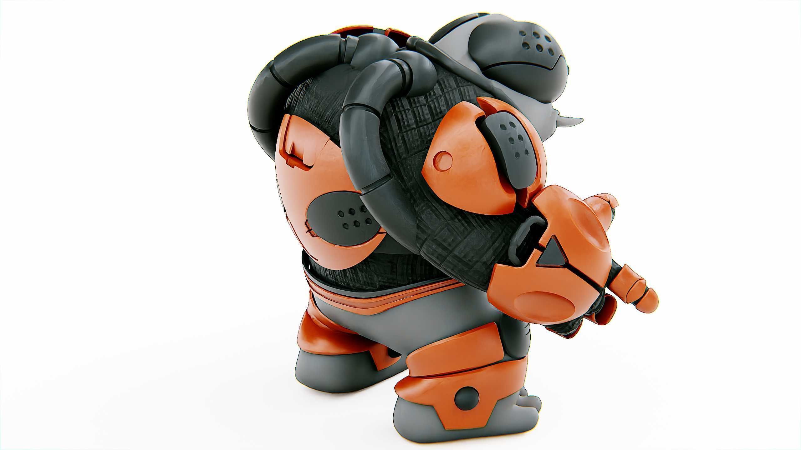 ALIEN MOBBY B-5 Rigged for Unreal Engine - Unity - MIXAMO 3D model_11