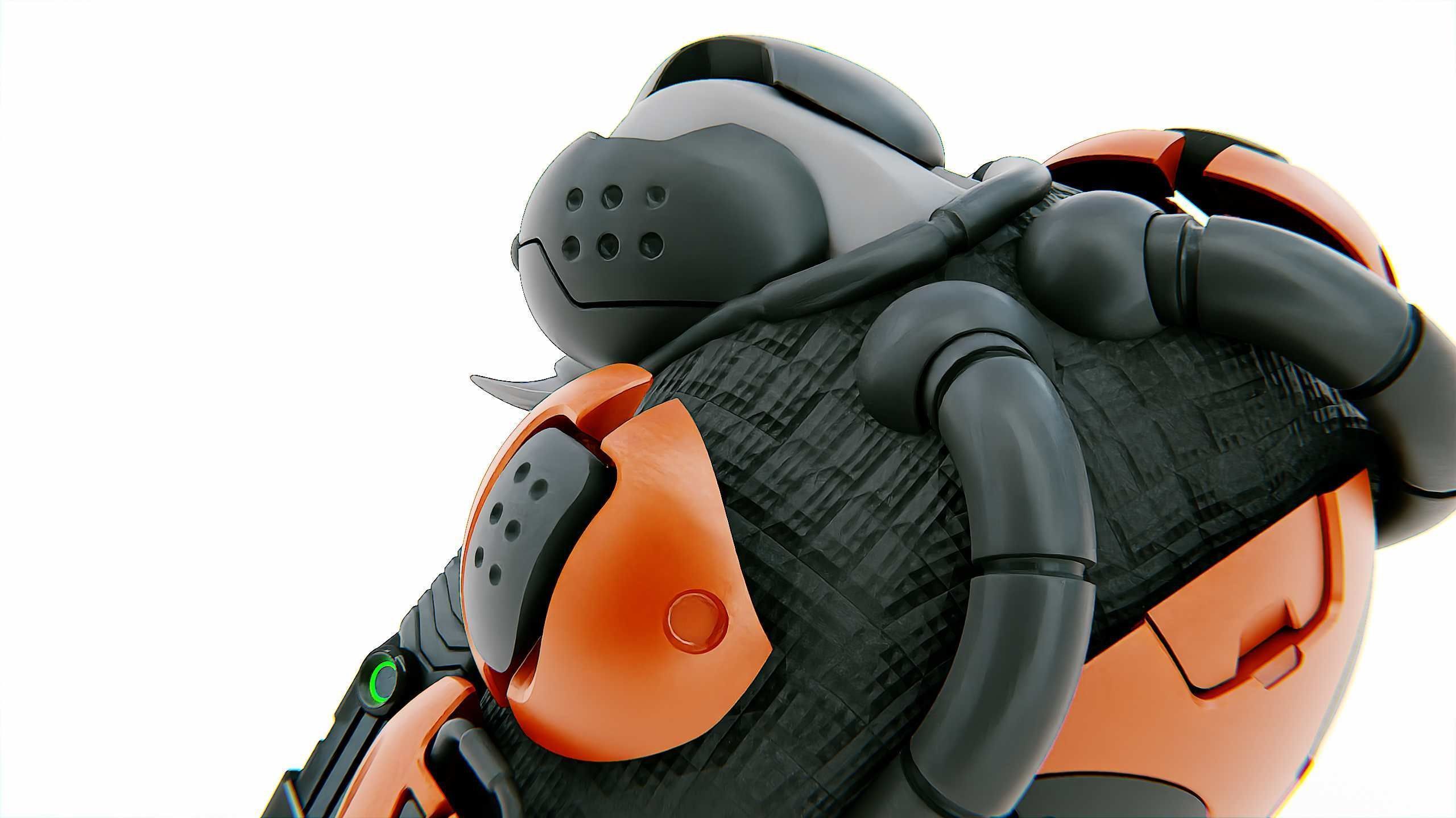 ALIEN MOBBY B-5 Rigged for Unreal Engine - Unity - MIXAMO 3D model_27