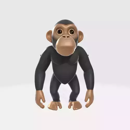 Cartoon chimpanzee