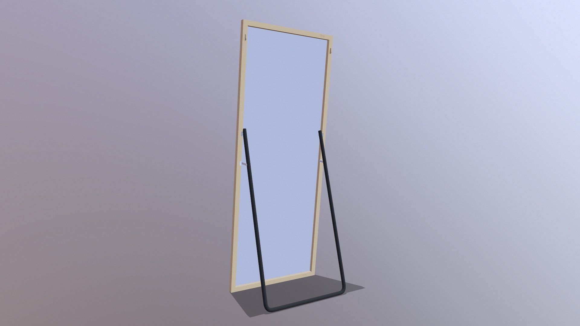 Square Mirror 3D model_6