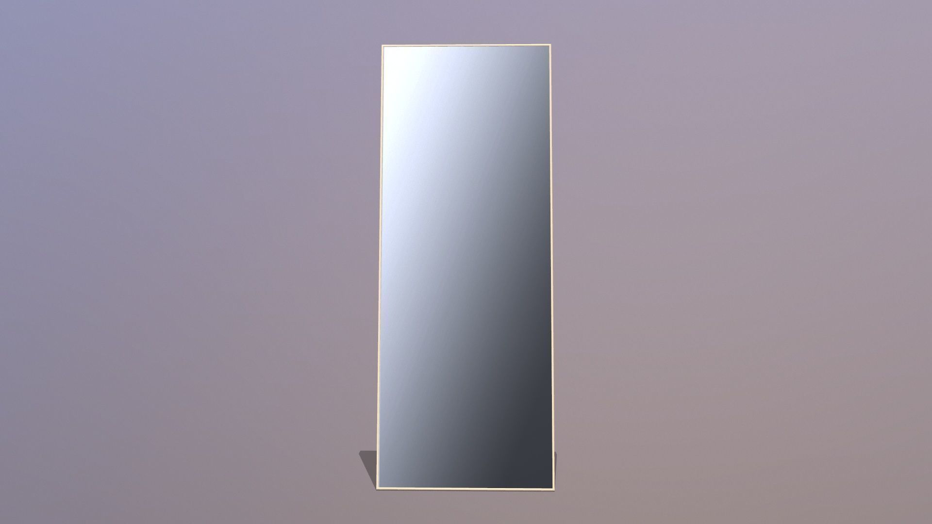 Square Mirror 3D model_2