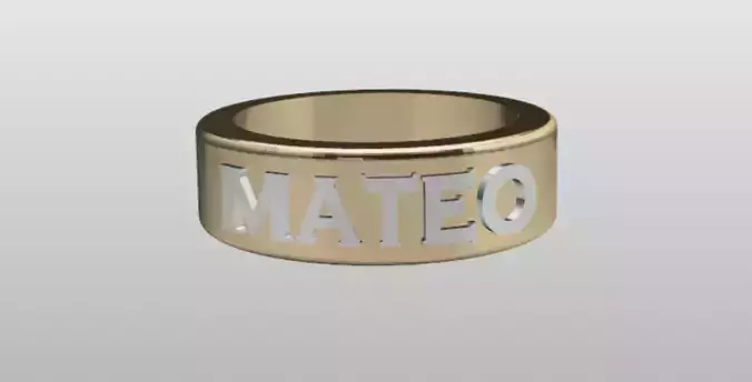 MATEO MEN RING  3D print model