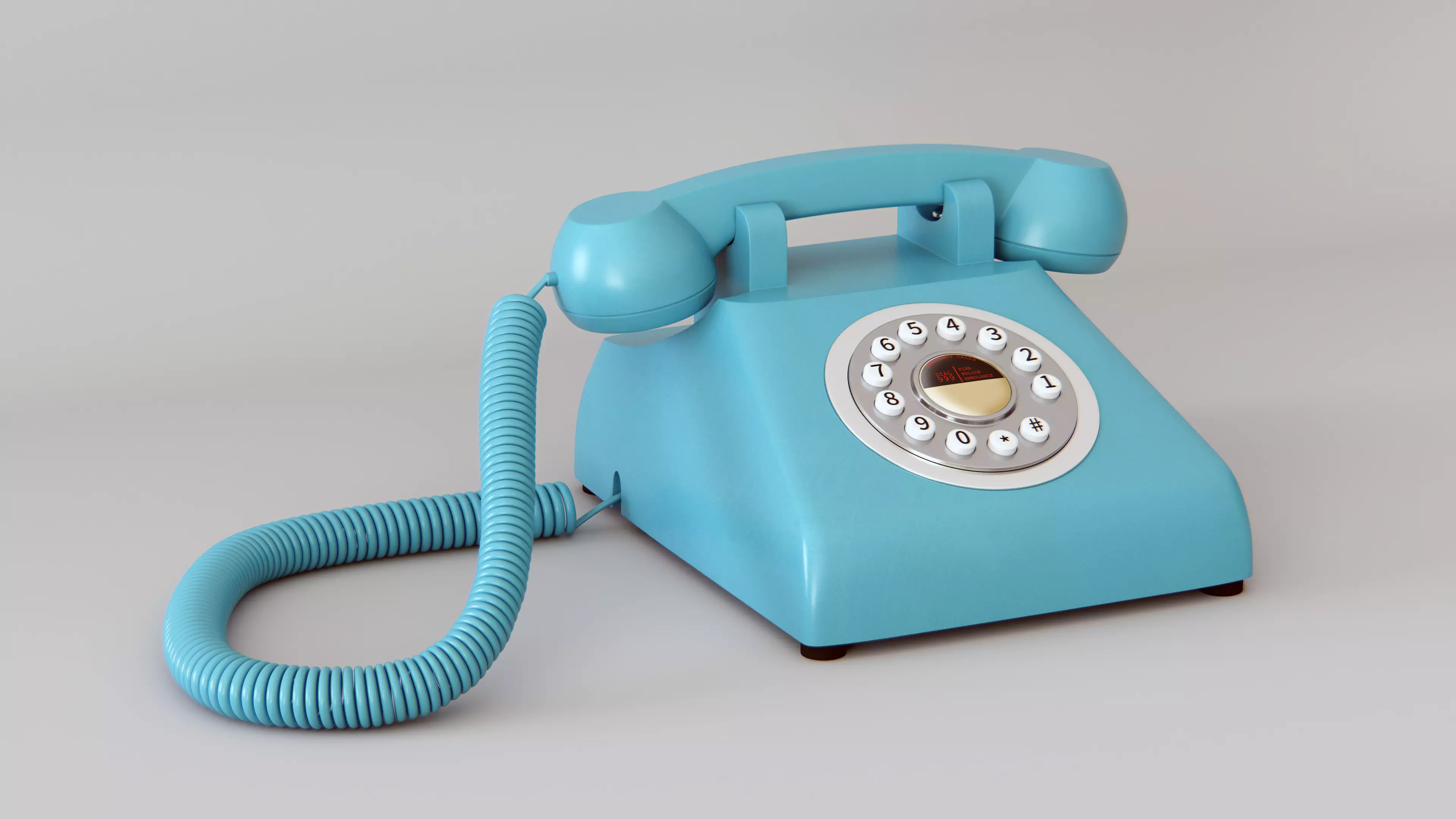 Vintage Phone 3D model_0
