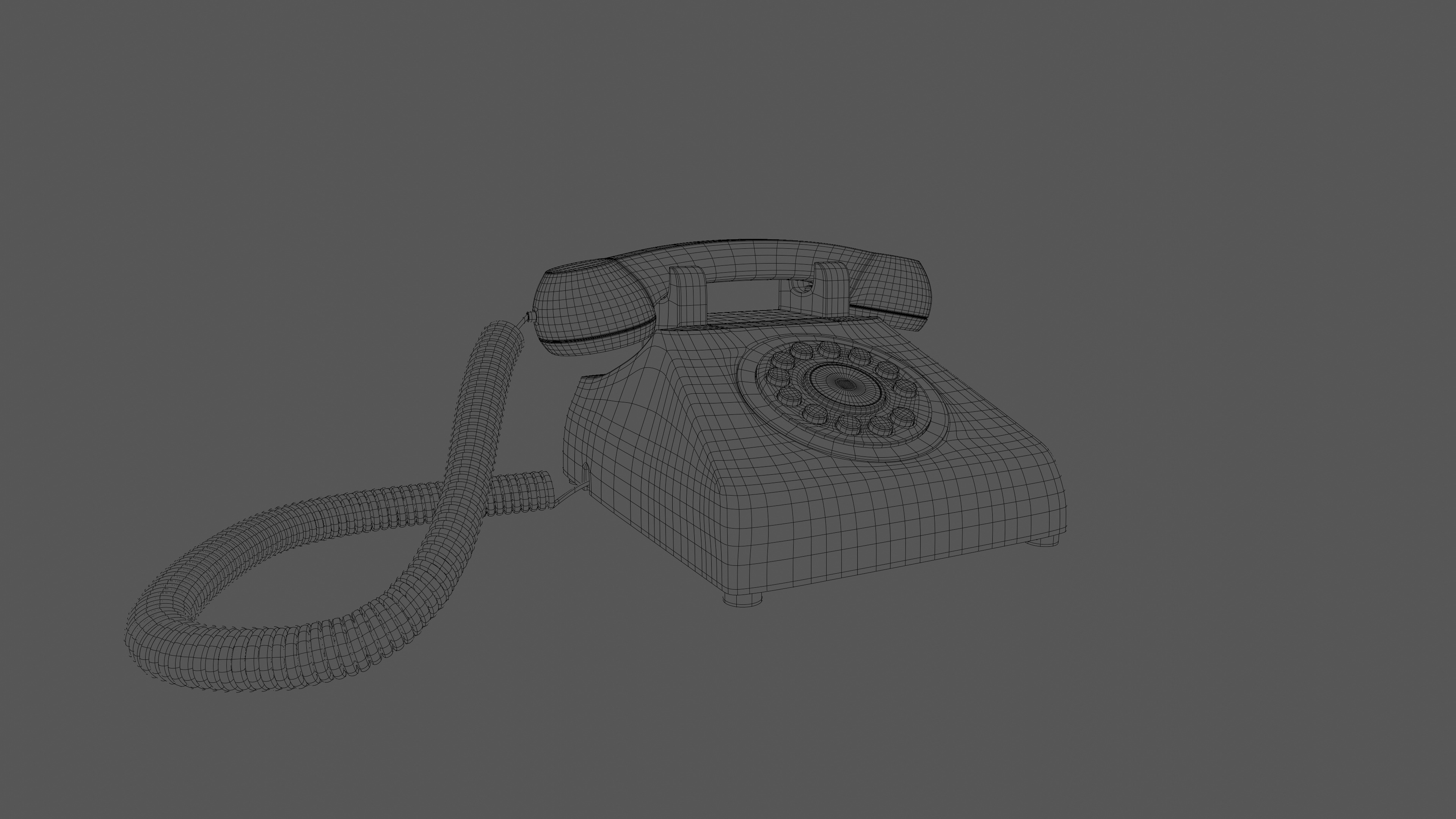 Vintage Phone 3D model_3