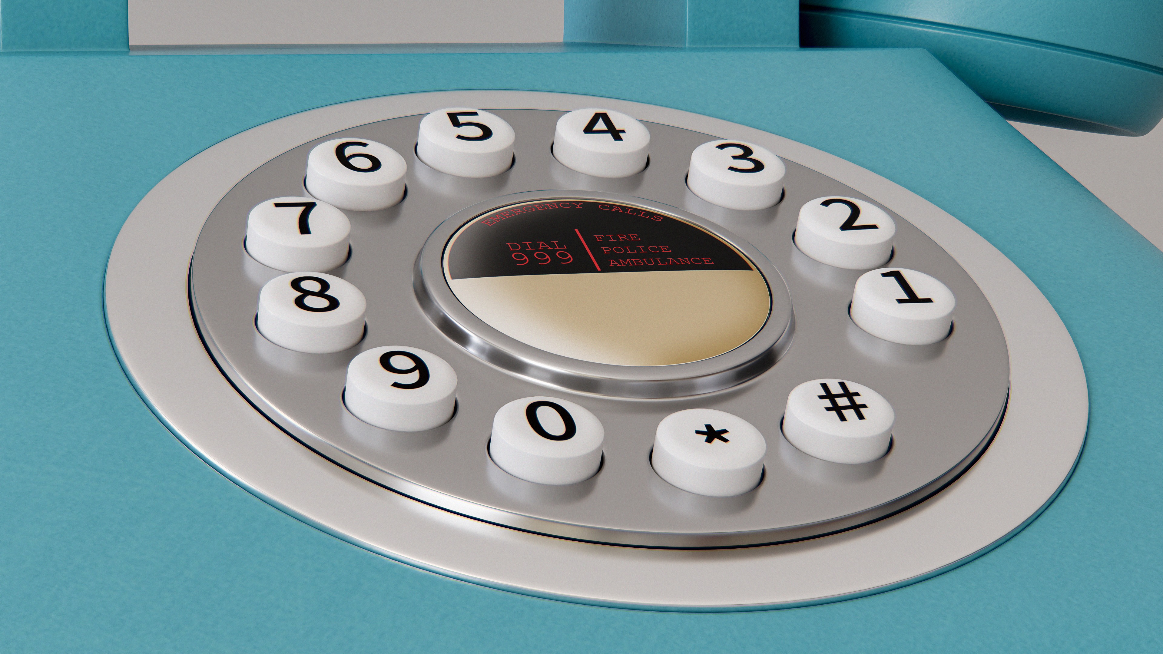 Vintage Phone 3D model_2