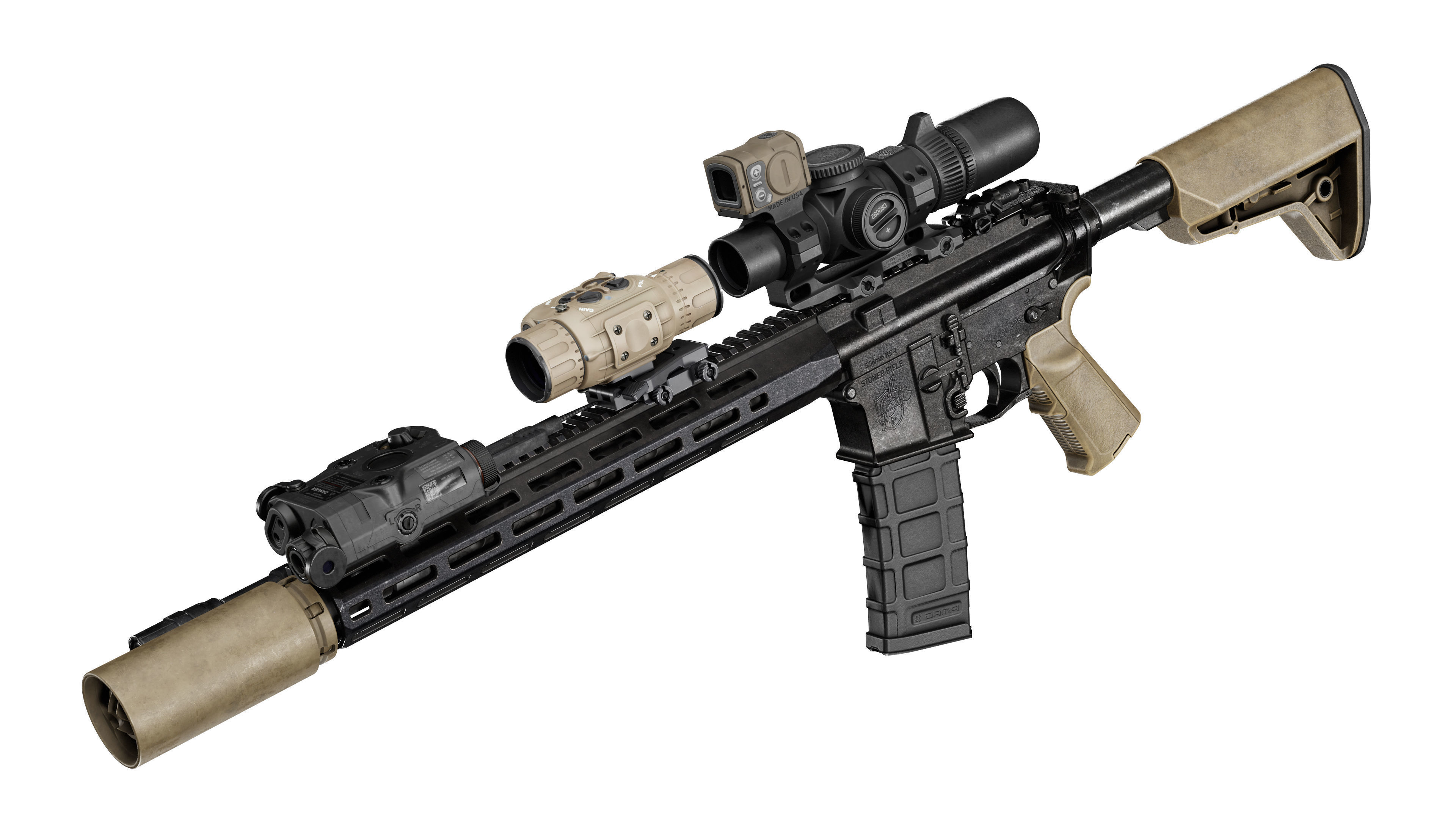 3D model PIXELS ON TARGET VOODOO-S THERMAL SIGHT VR / AR / low-poly ...