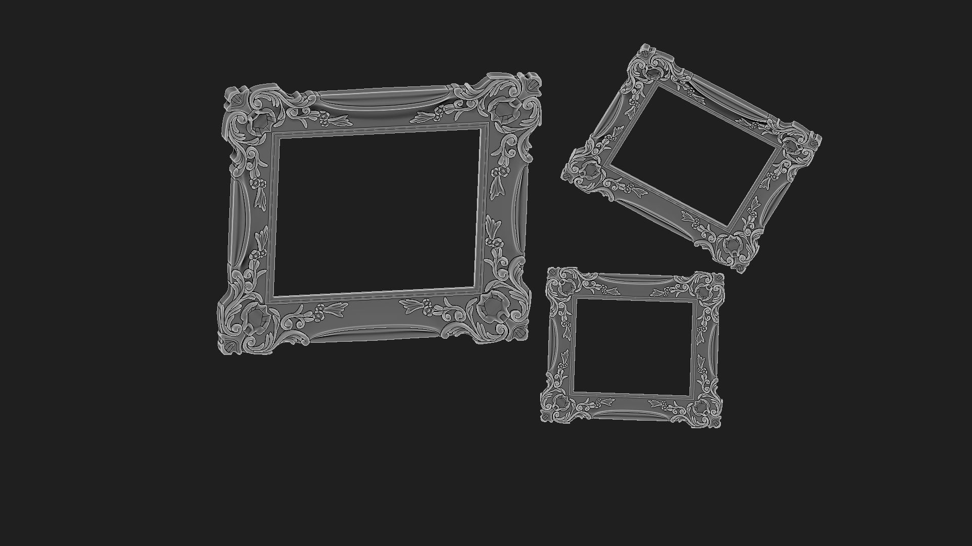  vintage frame 3D print model_3