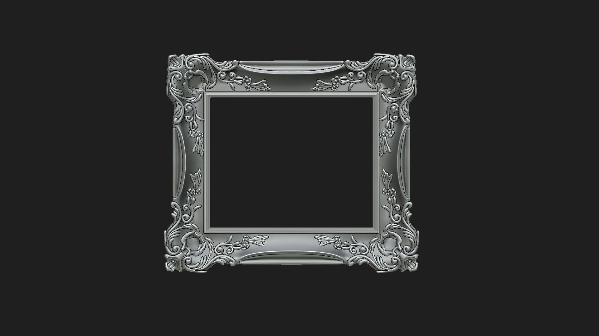  vintage frame 3D print model_2