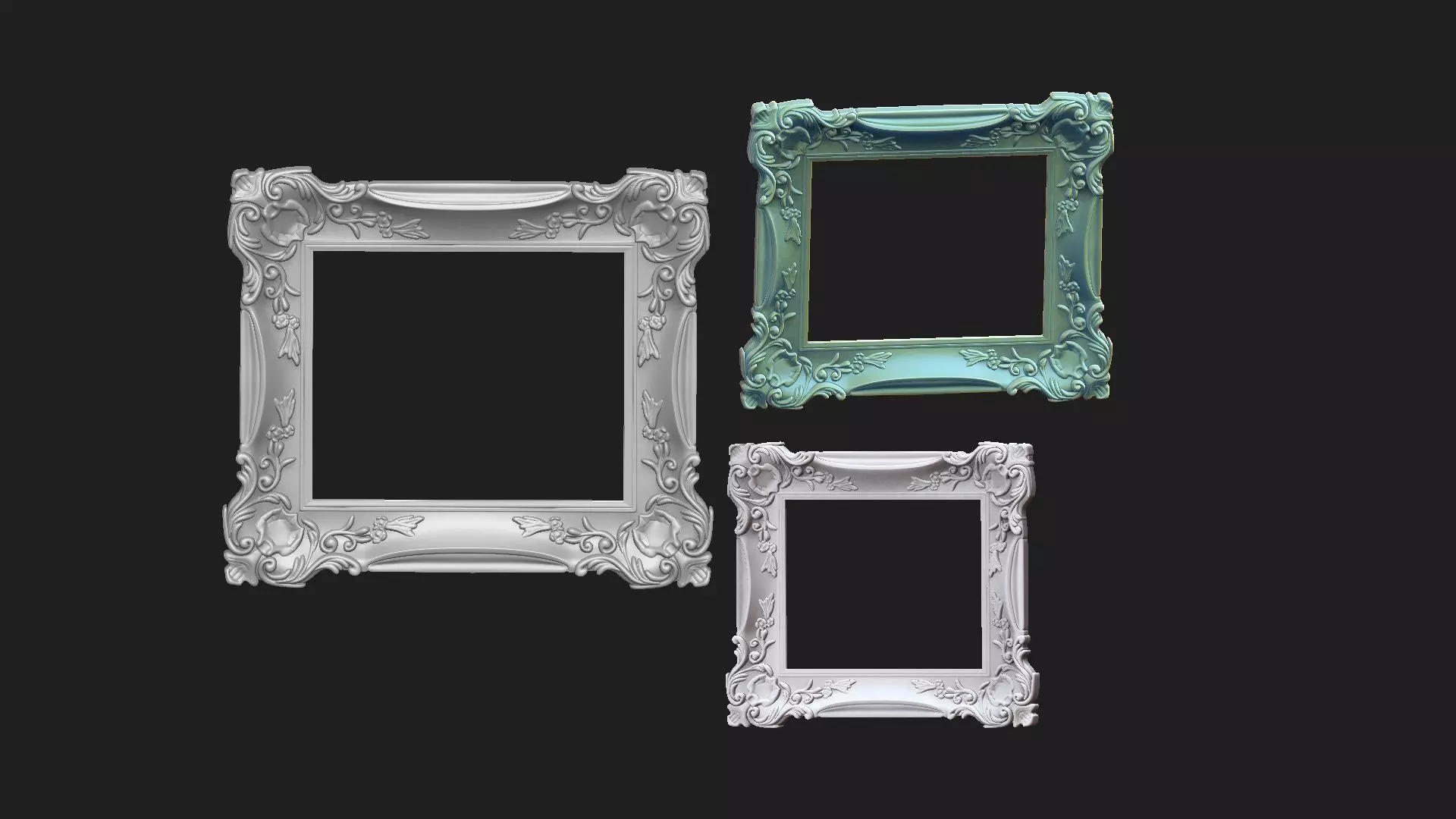  vintage frame 3D print model_0