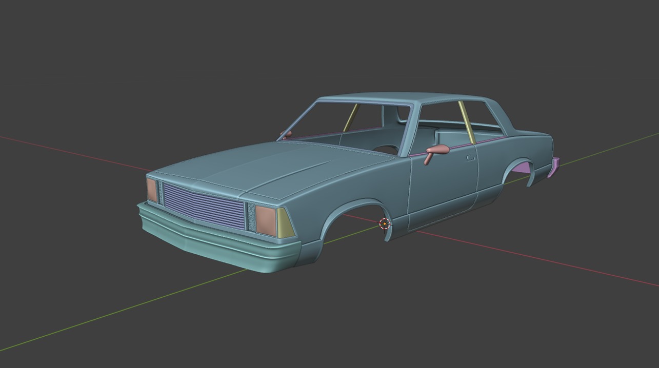 Chevrolet Malibu Coupe 1981 3D Print Model 3D print model_36