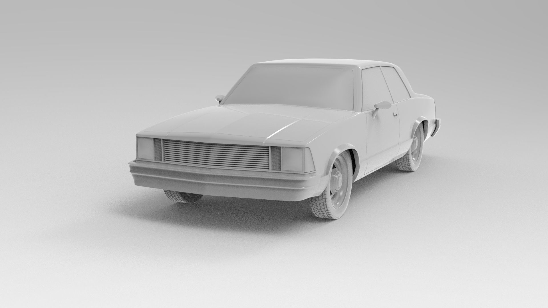 Chevrolet Malibu Coupe 1981 3D Print Model 3D print model_1