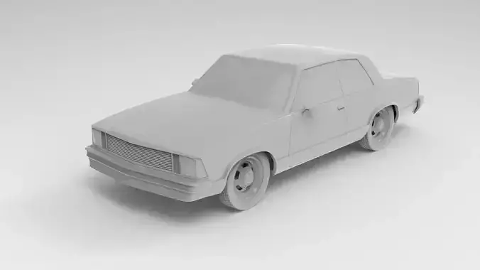 Chevrolet Malibu Coupe 1981 3D Print Model 3D print model