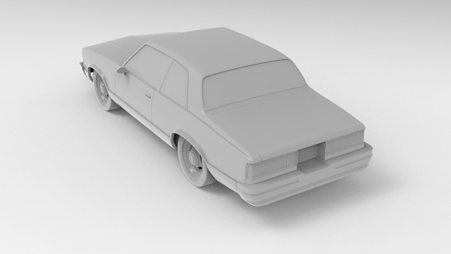 Chevrolet Malibu Coupe 1981 3D Print Model 3D print model_6