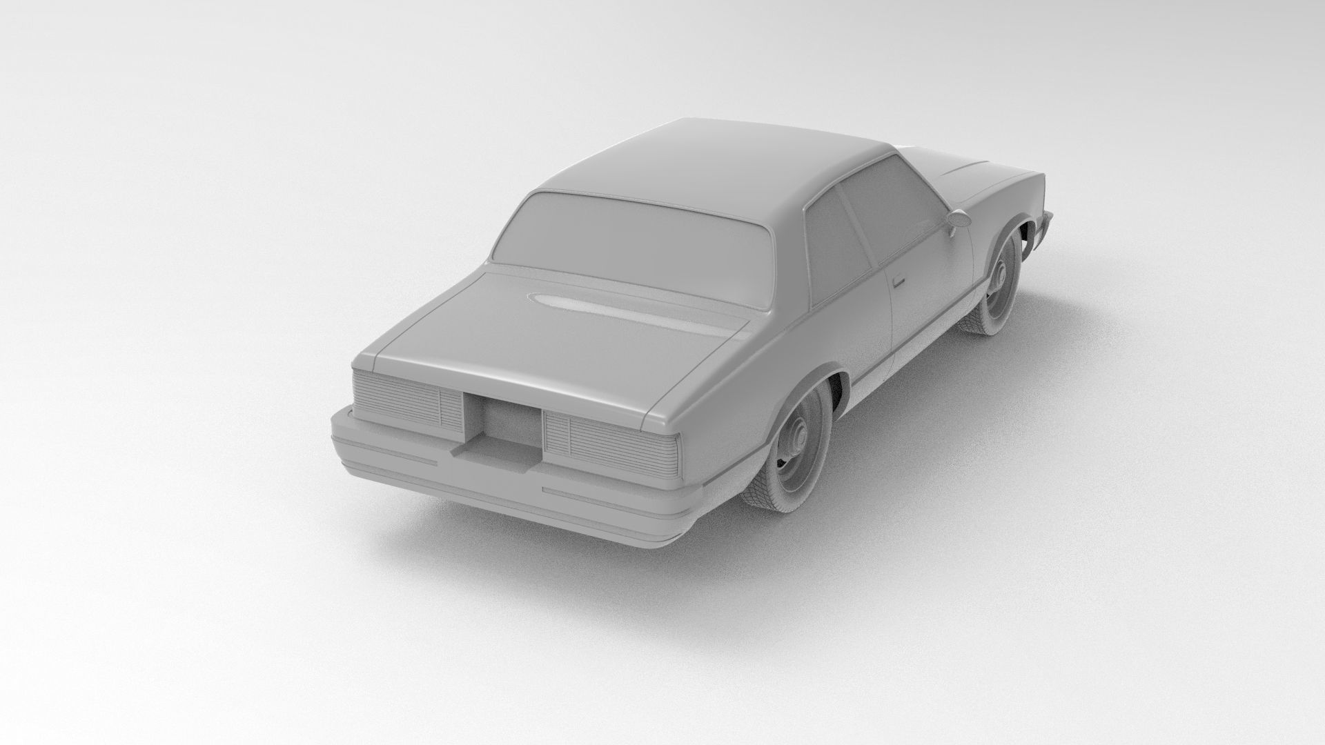 Chevrolet Malibu Coupe 1981 3D Print Model 3D print model_5