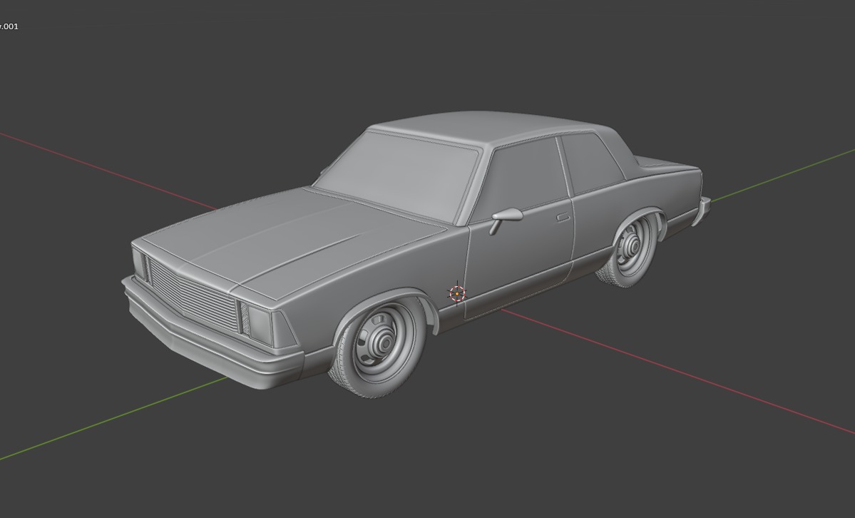 Chevrolet Malibu Coupe 1981 3D Print Model 3D print model_50