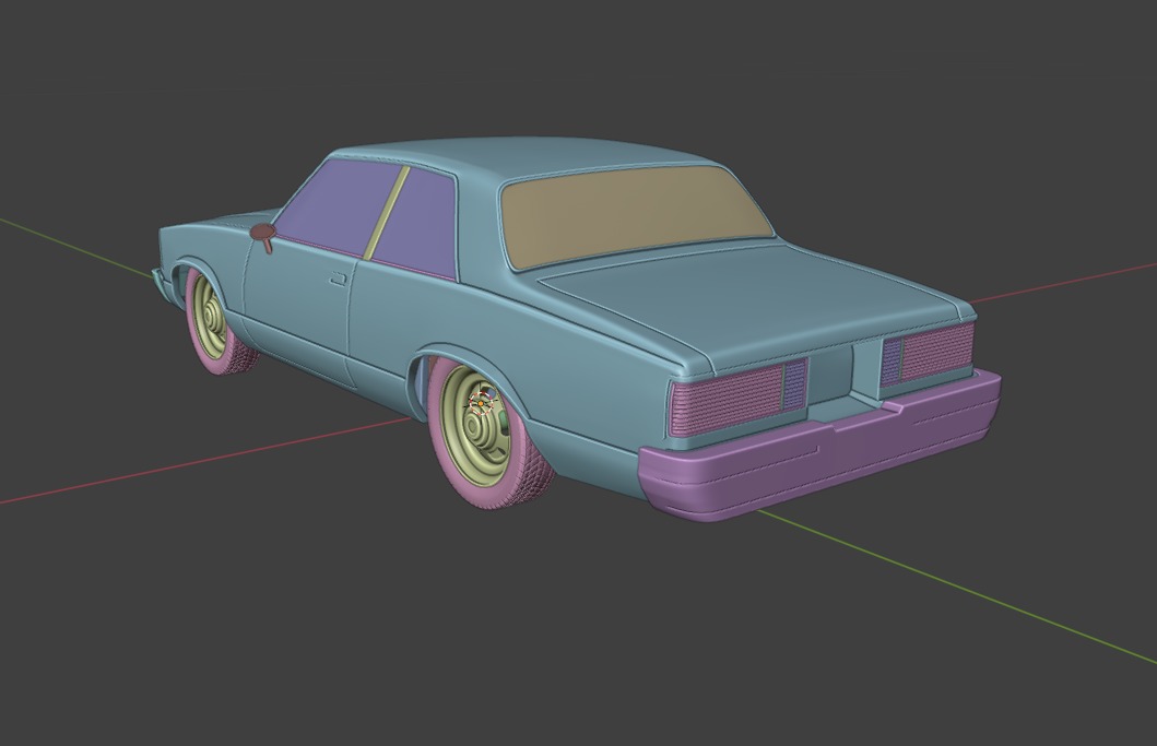 Chevrolet Malibu Coupe 1981 3D Print Model 3D print model_49