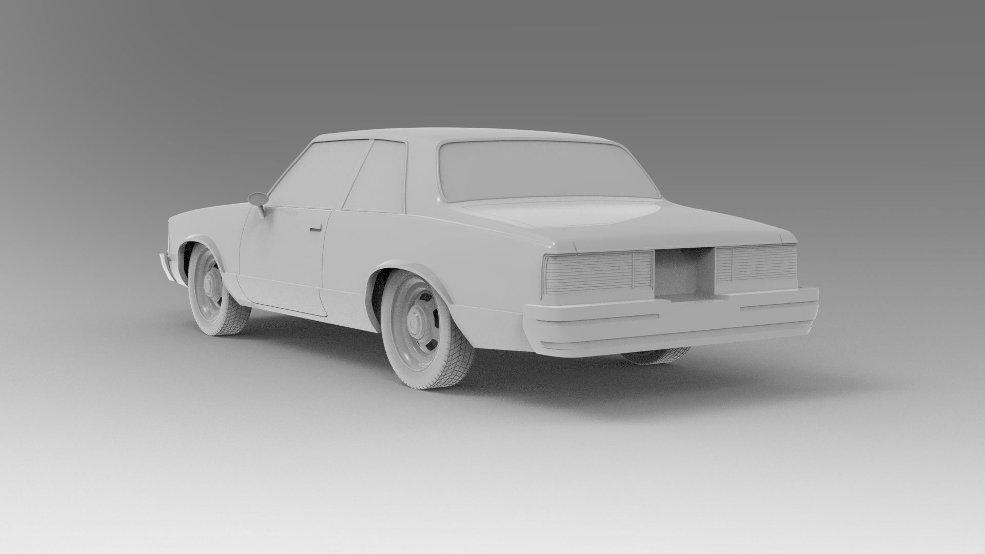 Chevrolet Malibu Coupe 1981 3D Print Model 3D print model_7