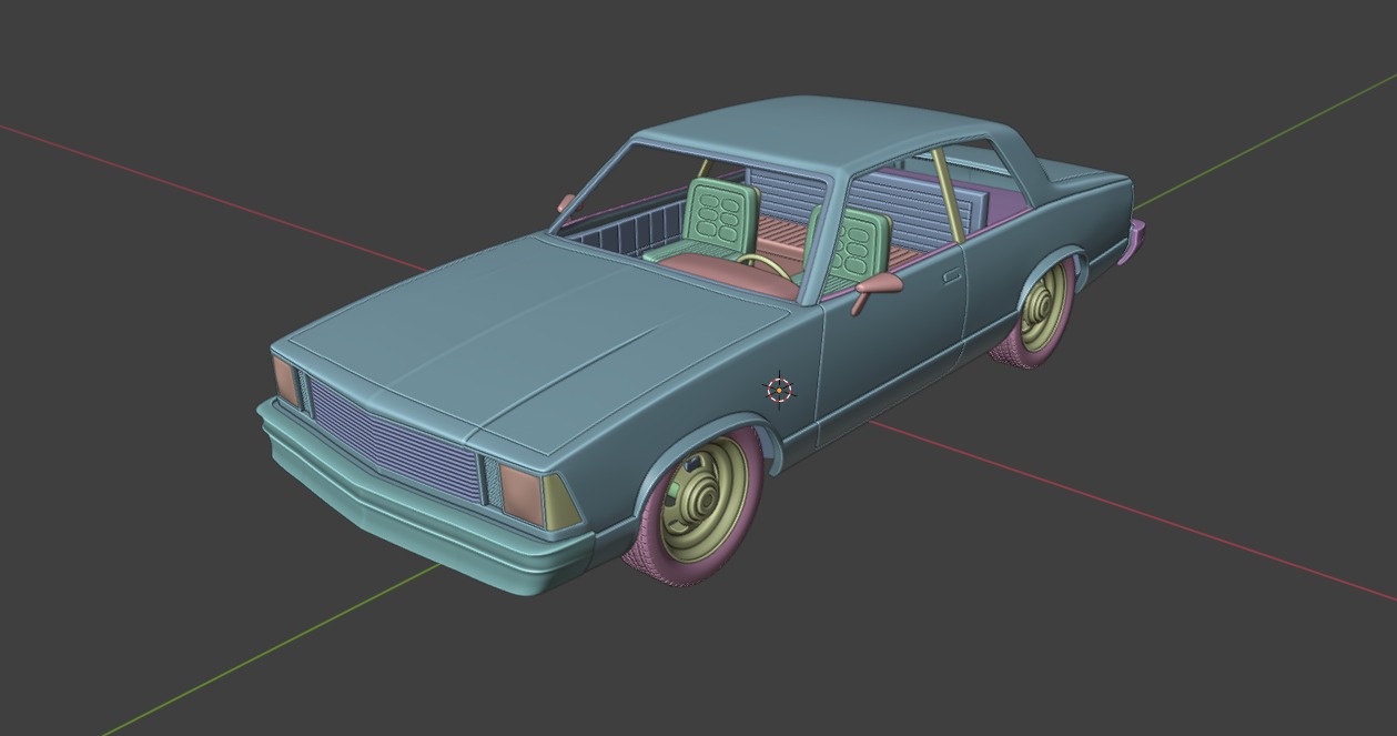 Chevrolet Malibu Coupe 1981 3D Print Model 3D print model_46