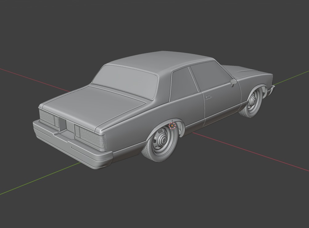 Chevrolet Malibu Coupe 1981 3D Print Model 3D print model_52