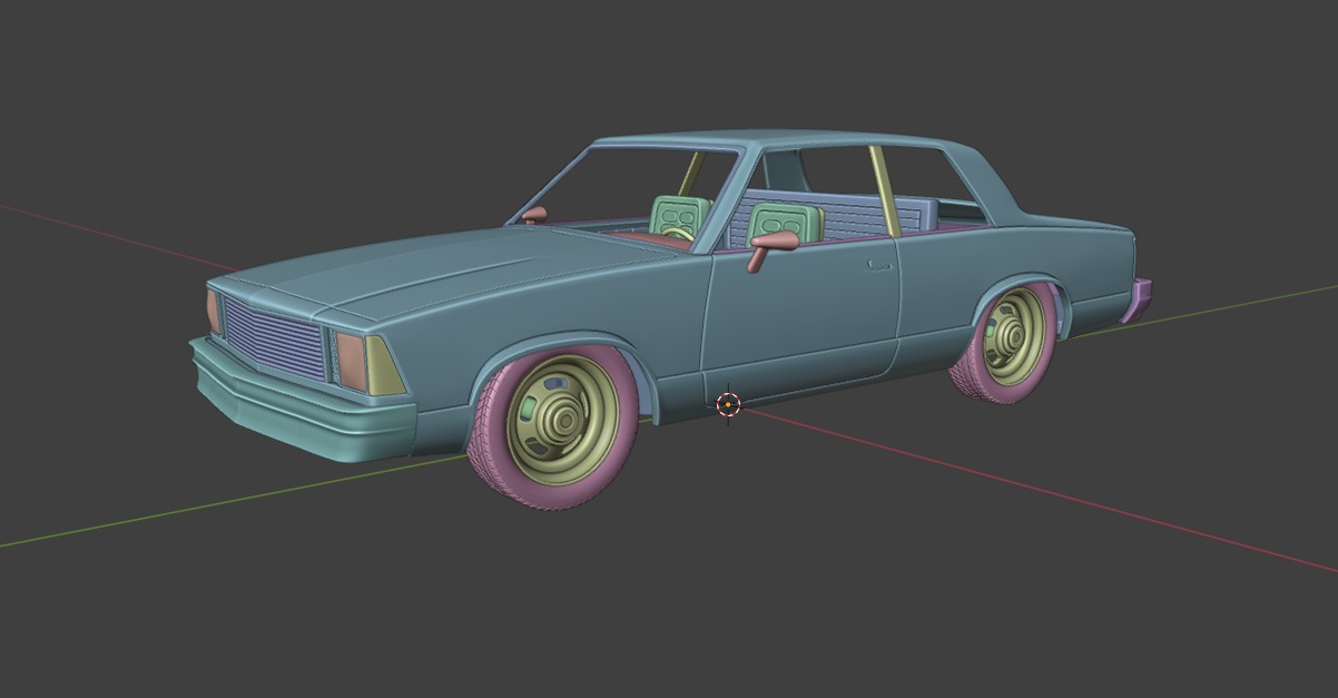 Chevrolet Malibu Coupe 1981 3D Print Model 3D print model_47