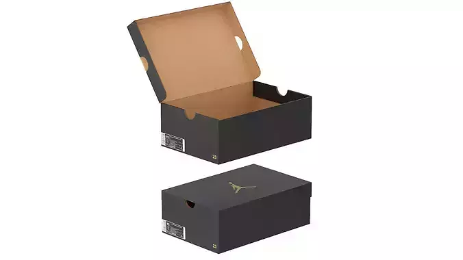 Jordan Box PBR  01 Low-poly 3D model