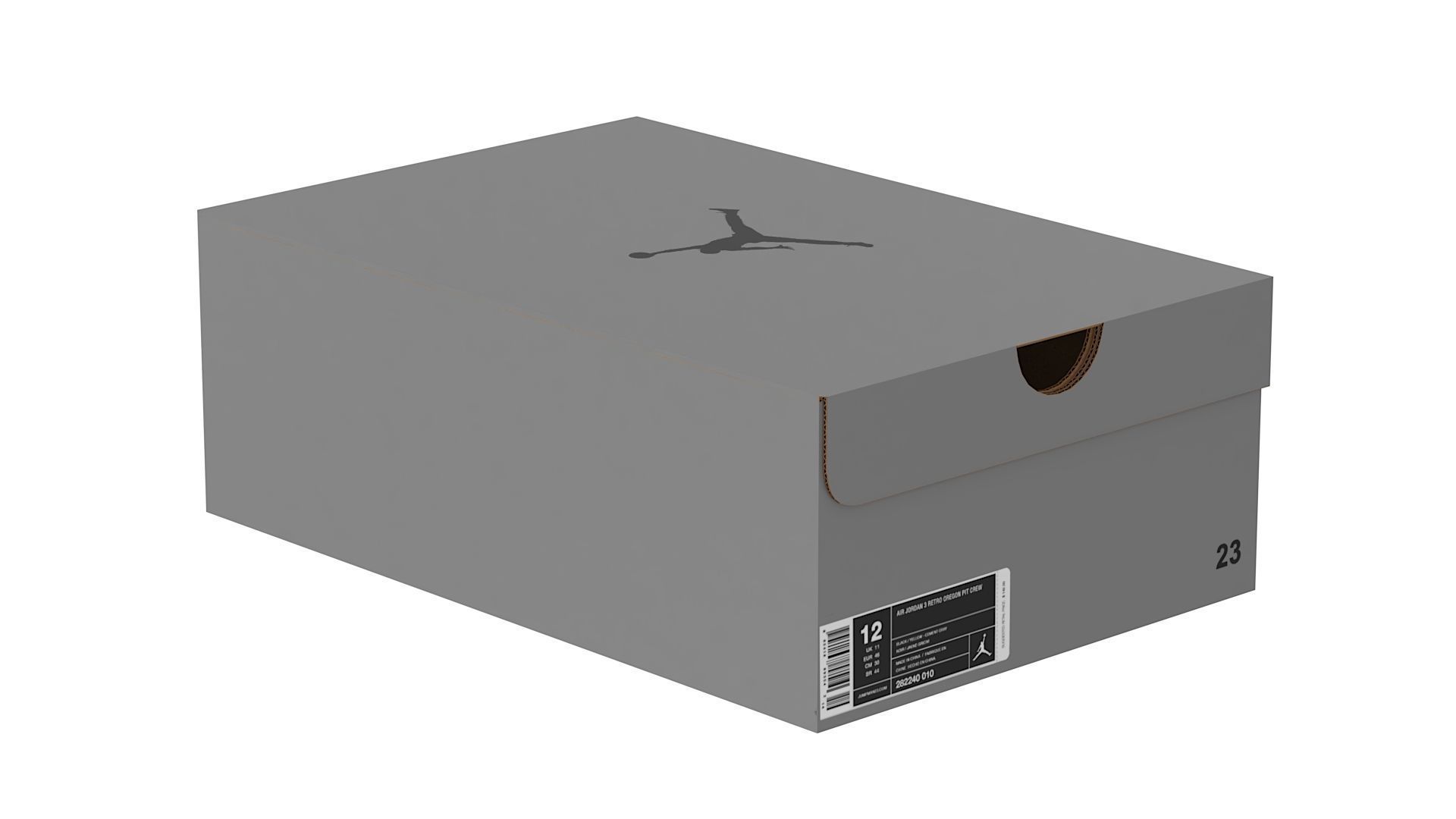Jordan Box PBR 02 Low-poly 3D model_9