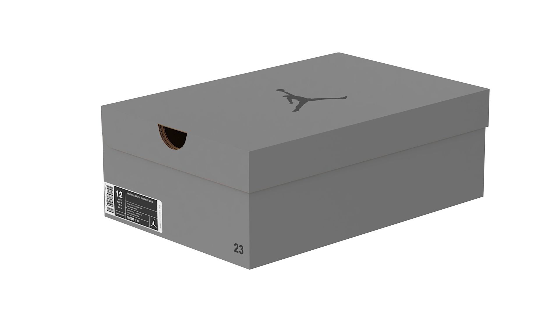 Jordan Box PBR 02 Low-poly 3D model_7