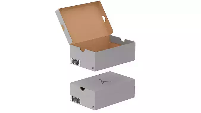 Jordan Box PBR 02 Low-poly 3D model