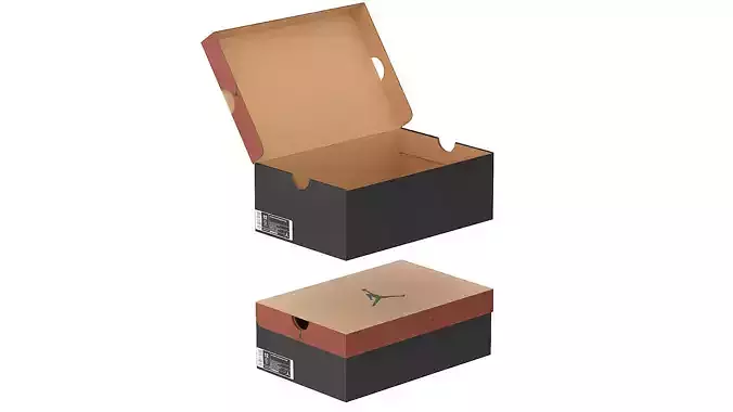 Jordan Box PBR 03 Low-poly 3D model
