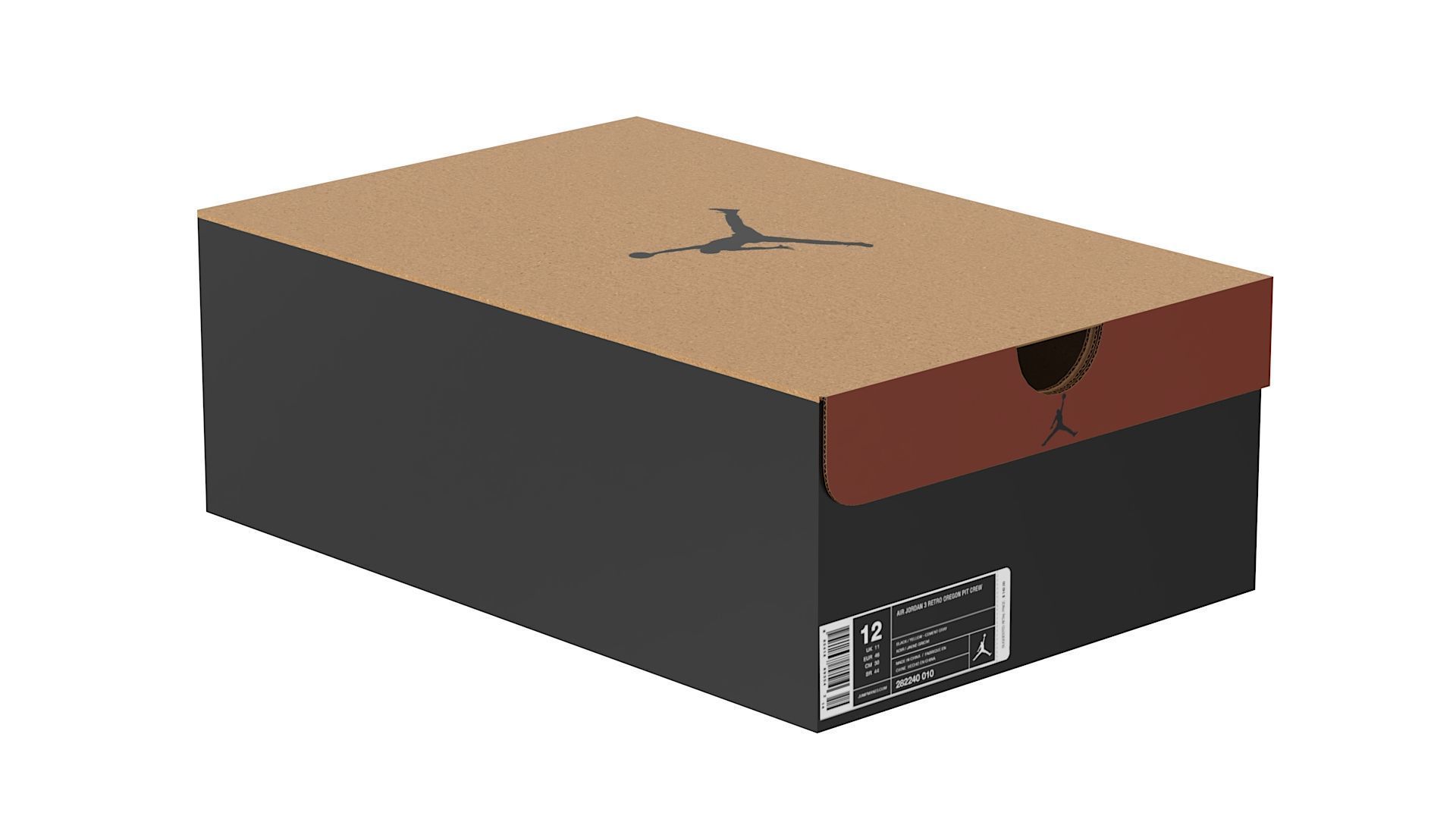 Jordan Box PBR 03 Low-poly 3D model_9