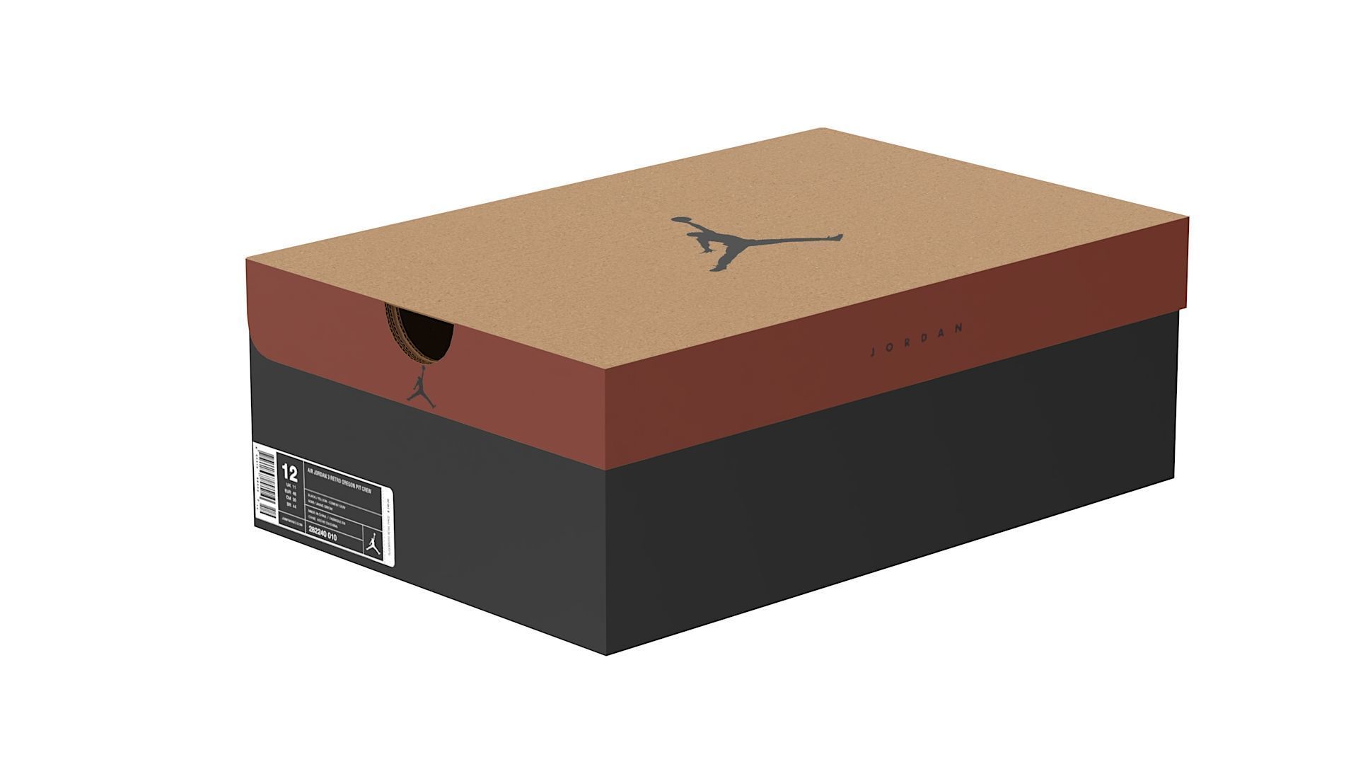 Jordan Box PBR 03 Low-poly 3D model_7