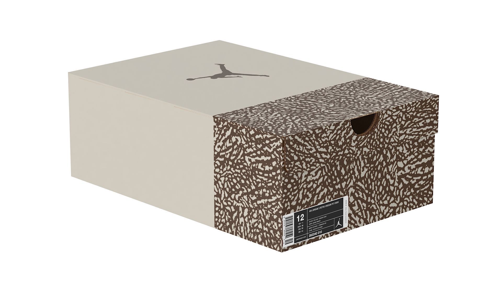 Jordan Box PBR 04 Low-poly 3D model_9