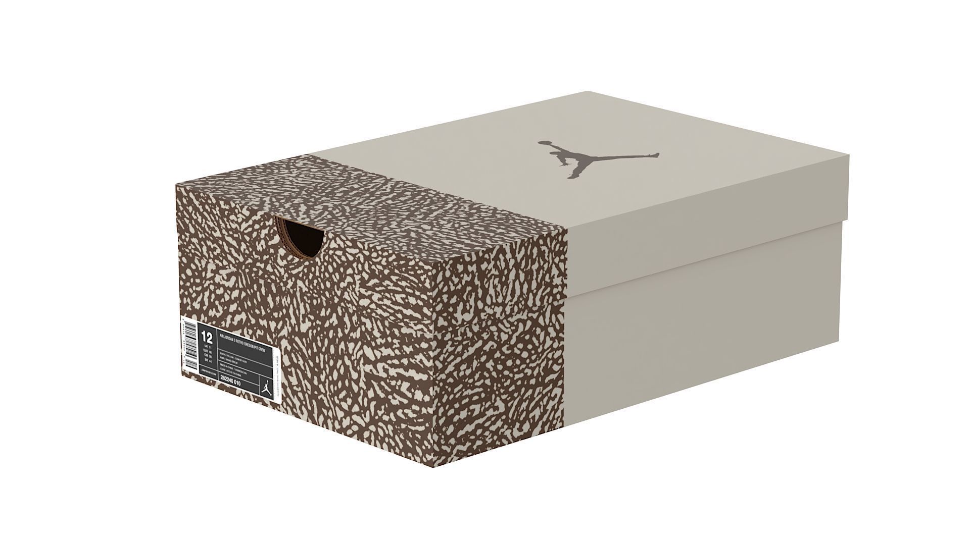 Jordan Box PBR 04 Low-poly 3D model_7