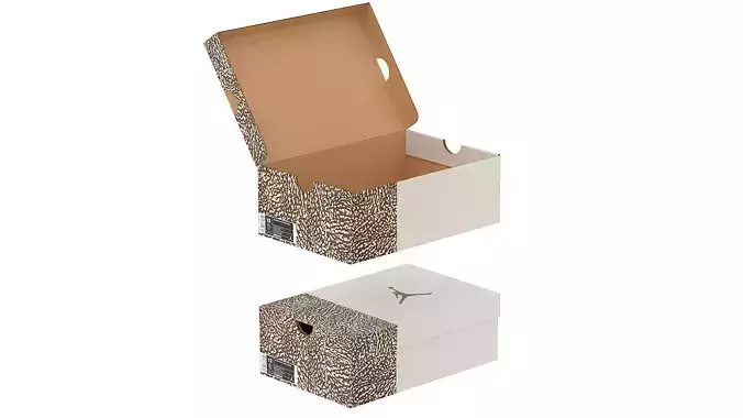 Jordan Box PBR 04 Low-poly 3D model