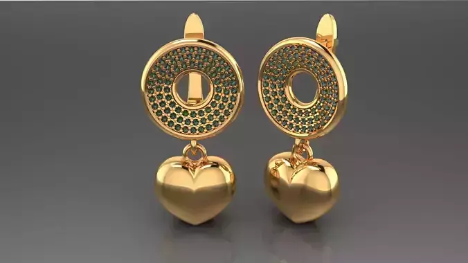 Heart earrings