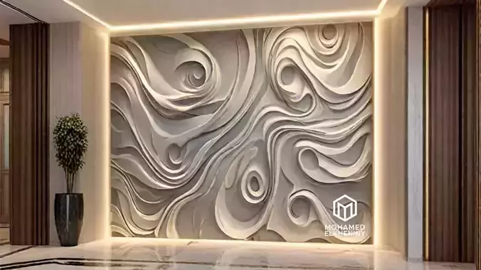decor set wall panel wall relief mural CNC 52