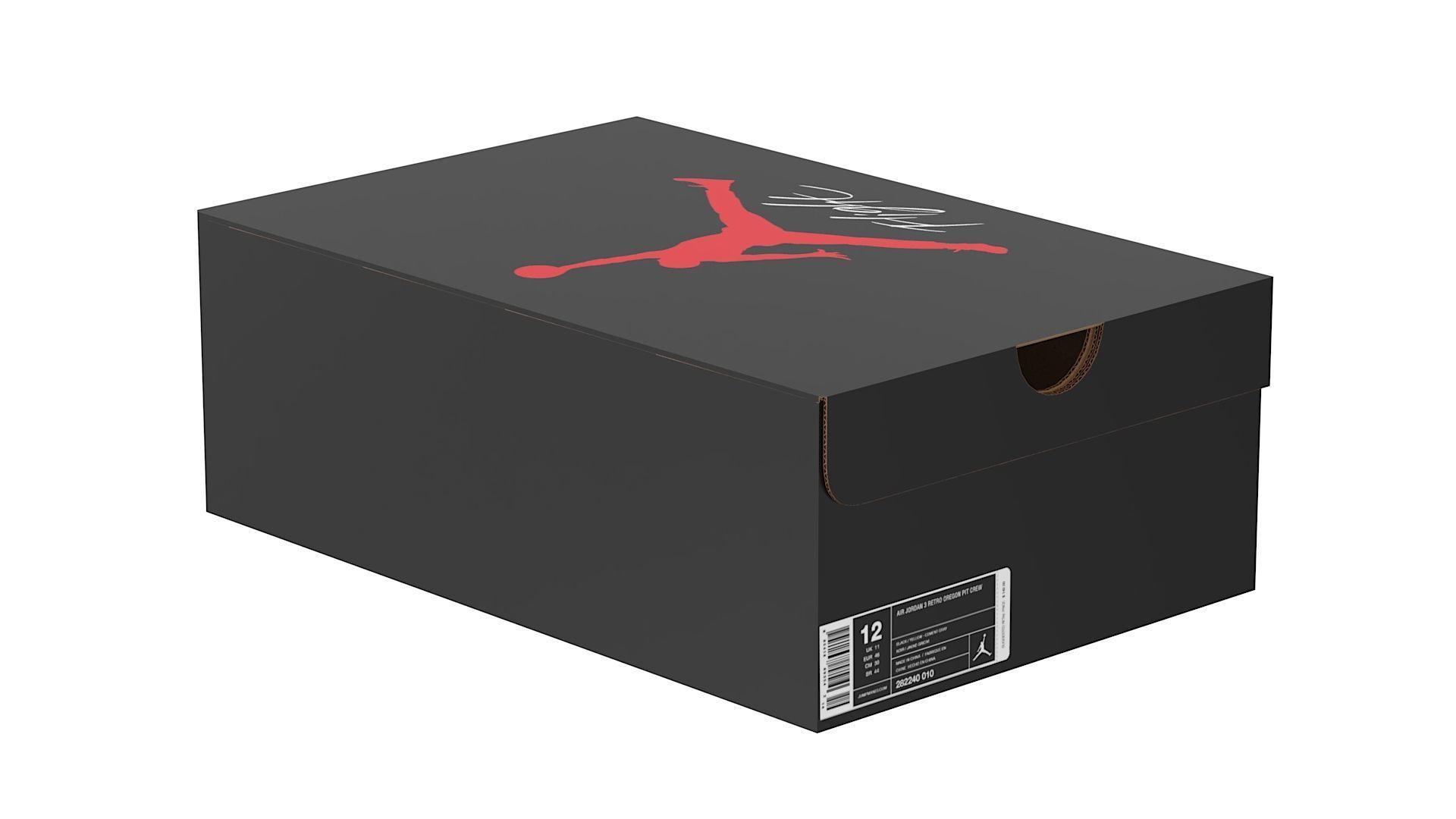 Jordan Box PBR 10 Low-poly 3D model_9
