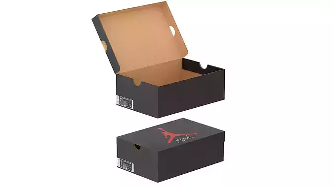 Jordan Box PBR 10 Low-poly 3D model