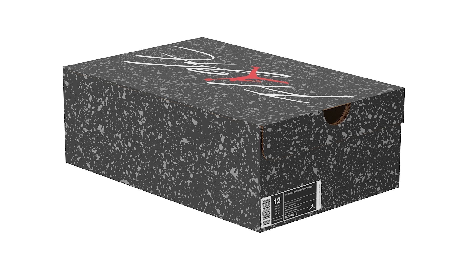 Jordan Box PBR 11 Low-poly 3D model_9