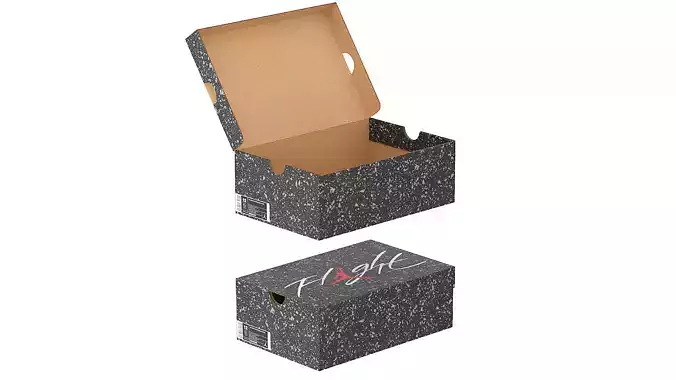 Jordan Box PBR 11 Low-poly 3D model